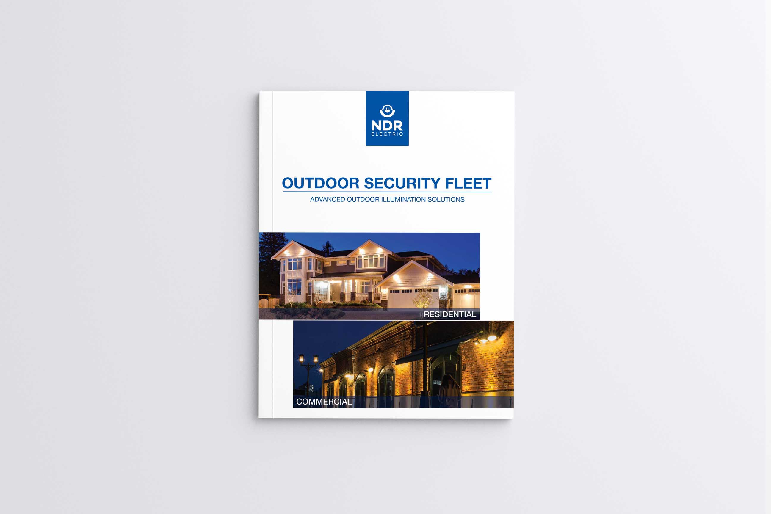 graphic design montreal - NDR Electric outdoor security brochure design